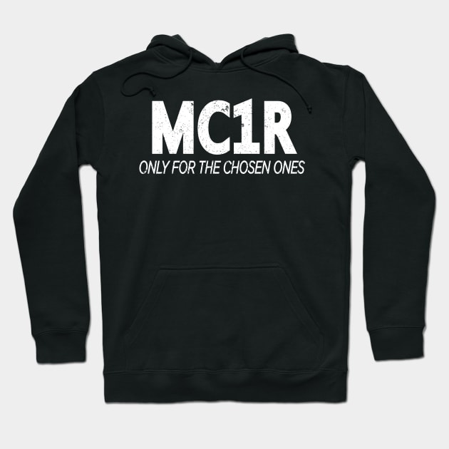 MC1R Redhead Ginger Red hair Hoodie by QQdesigns